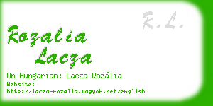 rozalia lacza business card